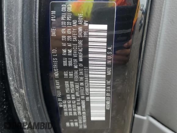 ✅ 2010 Subaru Tribeca Limited • VIN: 4S4WX9GDXA4401127 • Лот: 65036615. Опубликован ранее на Copart с пробегом 172 373 миль. Бесплатный доступ к архиву аукционных продаж из США и подробный отчёт об истории автомобиля на DreamBid. Изображение 14.