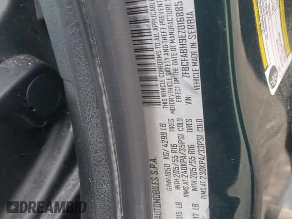 ✅ 2014 FIAT 500L Easy • VIN: ZFBCFABH9EZ016885 • Lot: 58693655. Listed on Copart with 162,898 mi. Free auction sales archive from the USA and detailed vehicle history report at DreamBid. Image 12.