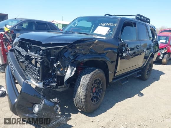 ✅ 2023 Toyota 4Runner TRD Pro • VIN: JTELU5JR3P6142681 • Lot: 41870214. Listed on IAAI with 22,369 mi. Free auction sales archive from the USA and detailed vehicle history report at DreamBid. Image 2.