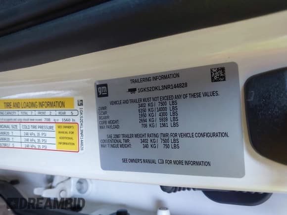 ✅ 2022 GMC Yukon Denali • VIN: 1GKS2DKL3NR144828 • Лот: 43442372. Опубликован ранее на IAAI с пробегом 79 729 миль. Бесплатный доступ к архиву аукционных продаж из США и подробный отчёт об истории автомобиля на DreamBid. Изображение 9.