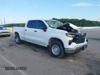 2023 Chevrolet Silverado 1500 Work Truck z VIN 1GCPDAEK0PZ219145, wystawiony jako IAAI lot #42896626 z przebiegiem 42 816 mil mil oraz . Historia ofert i sprzedaży dostępna na DreamBid. Obrazek 1.