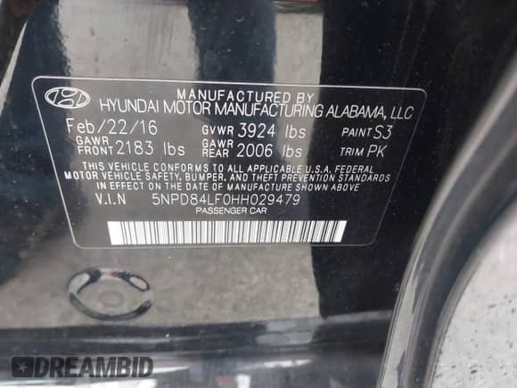 2017 Hyundai Elantra SE с VIN 5NPD84LF0HH029479, выставлен на аукционе IAAI как лот 43576553 с пробегом 150 888 миль миль и . История ставок и продаж доступна на DreamBid. Изображение 9.