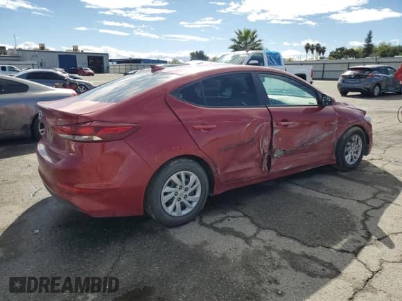 ✅ 2017 Hyundai Elantra SE • VIN: KMHD74LF4HU353491 • Lot: 86676695. Listed on Copart with 106,571 mi. Free auction sales archive from the USA and detailed vehicle history report at DreamBid. Image 3.