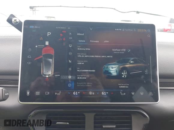 ✅ 2024 VinFast VF 8 Eco • VIN: RLLV1AEB9RH004460 • Лот: 41857763. Опубликован ранее на IAAI с пробегом 4 280 миль. Бесплатный доступ к архиву аукционных продаж из США и подробный отчёт об истории автомобиля на DreamBid. Изображение 19.