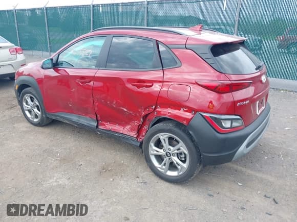 ✅ 2022 Hyundai Kona SEL • VIN: KM8K6CAB4NU924607 • Lot: 42155527. Listed on IAAI with 12,820 mi. Free auction sales archive from the USA and detailed vehicle history report at DreamBid. Image 3.