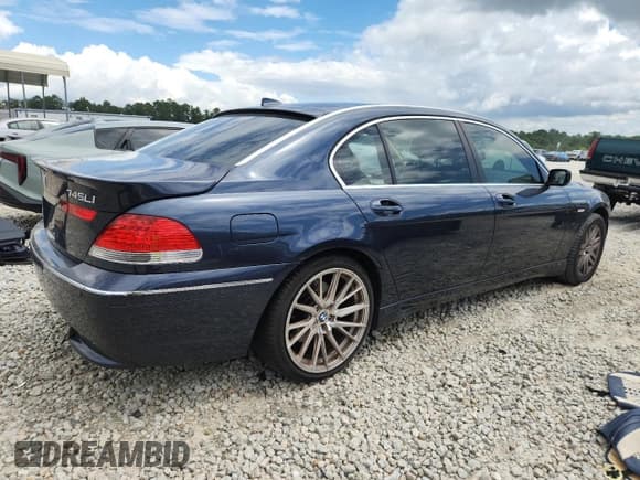 ✅ 2003 BMW 7 Series 745Li • VIN: WBAGN63443DR14487 • Lot: 68186465. Listed on Copart with 79,052 mi. Free auction sales archive from the USA and detailed vehicle history report at DreamBid. Image 3.