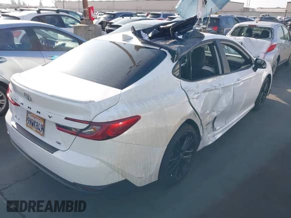 2025 Toyota Camry LE с VIN 4T1DAACK1SU043867, выставлен на аукционе IAAI как лот 43255400 с пробегом 11 131 миль миль и . История ставок и продаж доступна на DreamBid. Изображение 4.