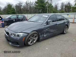 2018 BMW 3 Series 330i xDrive with VIN WBA8D9G53JNU72109, listed as a Copart auction lot 69097805 with 56,917 mi miles and Salvage title. Bid and sale history available at DreamBid. Image 1.