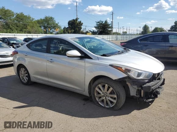 ✅ 2015 Hyundai Elantra Limited • VIN: KMHDH4AE2FU236271 • Lot: 70825675. Listed on Copart with Not provided. Free auction sales archive from the USA and detailed vehicle history report at DreamBid. Image 4.