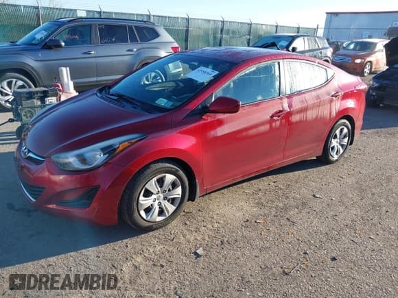 ✅ 2016 Hyundai Elantra SE • VIN: 5NPDH4AE1GH794841 • Lot: 43558364. Listed on IAAI with 78,595 mi. Free auction sales archive from the USA and detailed vehicle history report at DreamBid. Image 2.