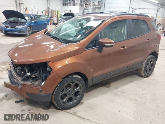 ✅ 2018 Ford EcoSport SES • VIN: MAJ6P1CL3JC193817 • Lot: 43724741. Listed on IAAI with 103,985 mi. Free auction sales archive from the USA and detailed vehicle history report at DreamBid. Image 2.