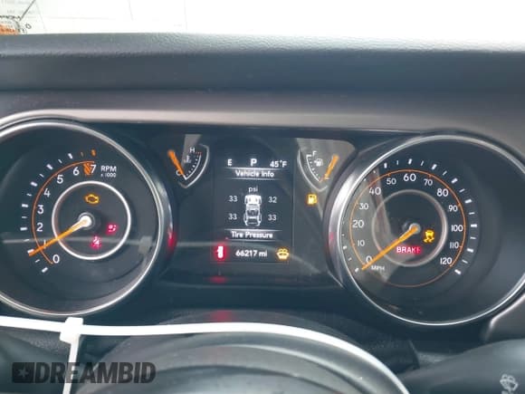 ✅ 2020 Jeep Wrangler Willys • VIN: 1C4GJXAG2LW215543 • Lot: 41764944. Listed on IAAI with 66,217 mi. Free auction sales archive from the USA and detailed vehicle history report at DreamBid. Image 7.