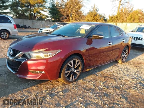✅ 2017 Nissan Maxima SV • VIN: 1N4AA6AP7HC443827 • Lot: 43926649. Listed on IAAI with 103,907 mi. Free auction sales archive from the USA and detailed vehicle history report at DreamBid. Image 2.
