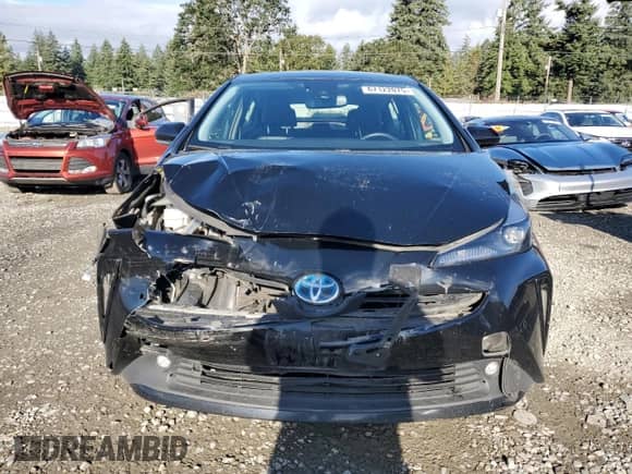 2022 Toyota Prius XLE with VIN JTDL9MFU2N3033382, listed as a Copart auction lot 67122075 with 92,176 mi miles and Salvage title. Bid and sale history available at DreamBid. Image 5.