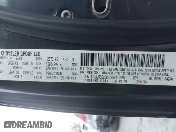 ✅ 2014 Jeep Patriot Sport • VIN: 1C4NJRBB1ED572684 • Лот: 43573579. Опубликован ранее на IAAI с пробегом 215 201 миль. Бесплатный доступ к архиву аукционных продаж из США и подробный отчёт об истории автомобиля на DreamBid. Изображение 9.