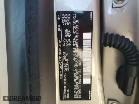 ✅ 2015 Volvo S60 T5 Drive-E Premier Plus • VIN: YV126MFC8F1307154 • Лот: 49146085. Опубликован ранее на Copart с пробегом 90 408 миль. Бесплатный доступ к архиву аукционных продаж из США и подробный отчёт об истории автомобиля на DreamBid. Изображение 12.