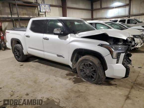 ✅ 2022 Toyota Tundra 1794 Edition • VIN: 5TFMA5DB0NX009609 • Lot: 86996704. Listed on Copart with 79,697 mi. Free auction sales archive from the USA and detailed vehicle history report at DreamBid. Image 4.