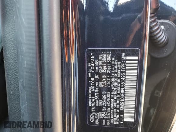 ✅ 2023 Hyundai Palisade SE • VIN: KM8R1DGE8PU551496 • Лот: 53374214. Опубликован ранее на Copart с пробегом 8 899 миль. Бесплатный доступ к архиву аукционных продаж из США и подробный отчёт об истории автомобиля на DreamBid. Изображение 12.