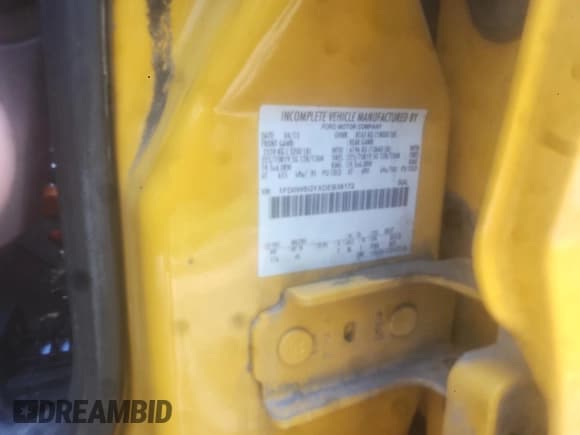 ✅ 2013 Ford F-550 • VIN: 1FD0W5GYXDEB38172 • Lot: 68854645. Listed on Copart with 193,686 mi. Free auction sales archive from the USA and detailed vehicle history report at DreamBid. Image 10.