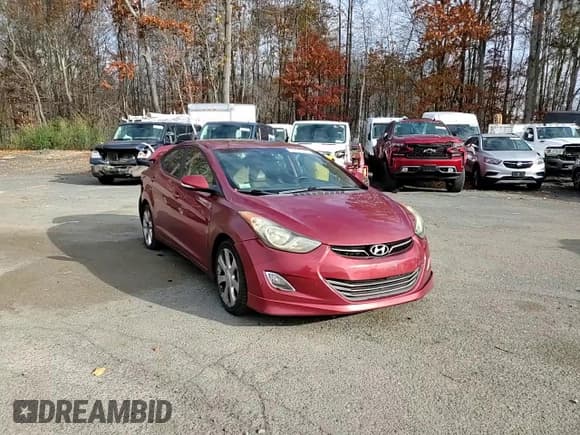 ✅ 2013 Hyundai Elantra Limited • VIN: 5NPDH4AE1DH407801 • Lot: 91012155. Listed on Copart with 264,140 mi. Free auction sales archive from the USA and detailed vehicle history report at DreamBid. Image 13.