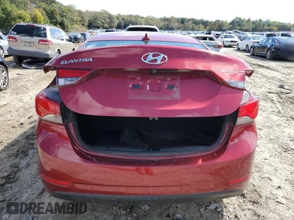 2016 Hyundai Elantra SE with VIN 5NPDH4AEXGH652715, listed as a Copart auction lot 85778915 with 108,996 mi miles and Salvage title. Bid and sale history available at DreamBid. Image 6.