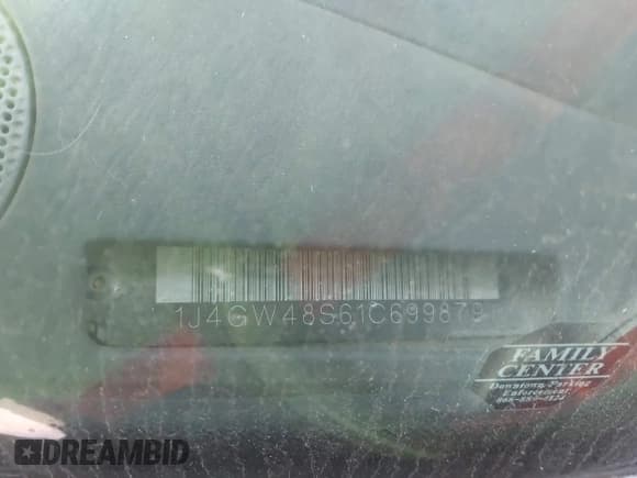 ✅ 2001 Jeep Grand Cherokee Laredo • VIN: 1J4GW48S61C699879 • Lot: 43632437. Listed on IAAI with Not provided. Free auction sales archive from the USA and detailed vehicle history report at DreamBid. Image 9.