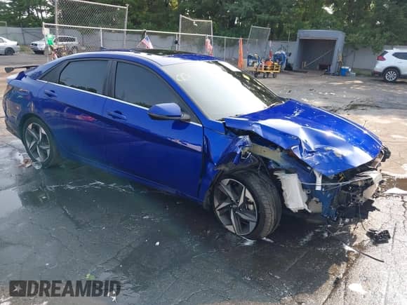 2022 Hyundai Elantra Limited z VIN KMHLN4AJ5NU025680, wystawiony jako IAAI lot #42916208 z przebiegiem 73 865 mil mil oraz . Historia ofert i sprzedaży dostępna na DreamBid. Obrazek 1.