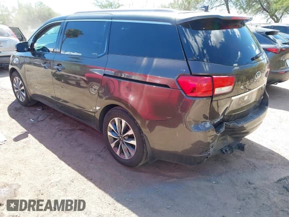 ✅ 2015 Kia Sedona EX • VIN: KNDMC5C12F6047126 • Lot: 43249732. Listed on IAAI with 92,620 mi. Free auction sales archive from the USA and detailed vehicle history report at DreamBid. Image 3.
