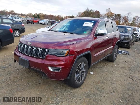 ✅ 2017 Jeep Grand Cherokee Limited • VIN: 1C4RJFBG4HC872127 • Лот: 43661783. Опубликован ранее на IAAI с пробегом 134 410 миль. Бесплатный доступ к архиву аукционных продаж из США и подробный отчёт об истории автомобиля на DreamBid. Изображение 2.