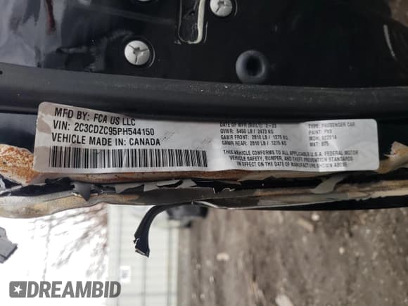 ✅ 2023 Dodge Challenger SRT Hellcat Widebody Jailbreak • VIN: 2C3CDZC95PH544150 • Lot: 46039554. Wystawiony na Copart z przebiegiem Nie podano. Bezpłatny archiwum sprzedaży aukcyjnych z USA i szczegółowy raport historii pojazdu na DreamBid. Zdjęcie 12.