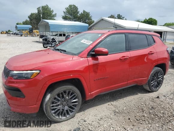 ✅ 2023 Jeep Compass (RED) Edition • VIN: 3C4NJDCN7PT500848 • Lot: 54476355. Listed on Copart with 25,123 mi. Free auction sales archive from the USA and detailed vehicle history report at DreamBid. Image 1.