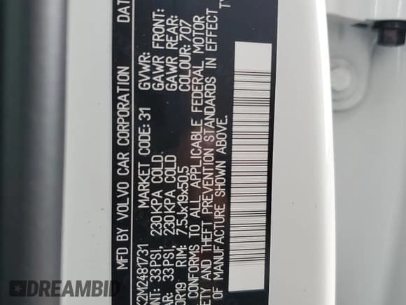 ✅ 2021 Volvo XC40 Momentum • VIN: YV4AC2HK2M2481731 • Lot: 64435803. Listed on Copart with 12,701 mi. Free auction sales archive from the USA and detailed vehicle history report at DreamBid. Image 12.