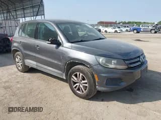 ✅ 2012 Volkswagen Tiguan LE • VIN: WVGAV7AXXCW004399 • Lot: 42316392. Listed on IAAI with 132,996 mi. Free auction sales archive from the USA and detailed vehicle history report at DreamBid. Image 1.