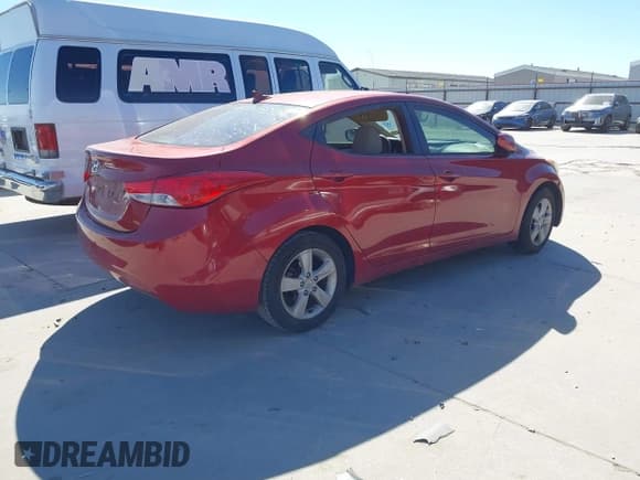 ✅ 2012 Hyundai Elantra GLS • VIN: KMHDH4AE1CU426347 • Lot: 43675395. Listed on IAAI with 190,133 mi. Free auction sales archive from the USA and detailed vehicle history report at DreamBid. Image 4.