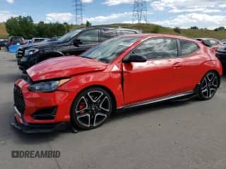 2022 Hyundai Veloster z VIN KMHT36AH5NU014063, wystawiony jako Copart lot #67609594 z przebiegiem 33 238 mil mil oraz Nie do naprawy • Non repairable. Historia ofert i sprzedaży dostępna na DreamBid. Obrazek 1.