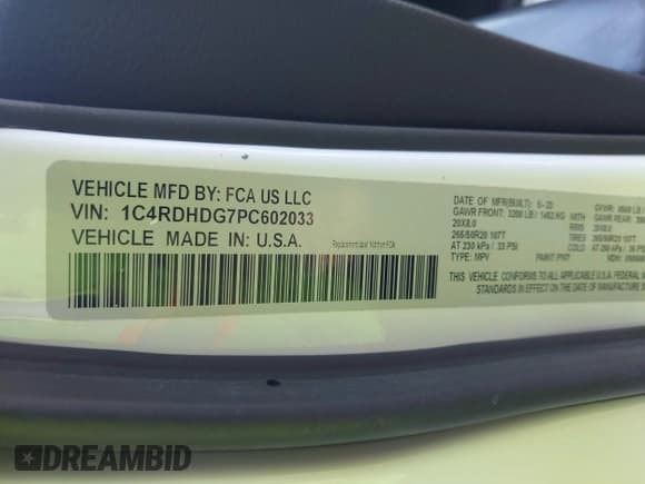 ✅ 2023 Dodge Durango GT • VIN: 1C4RDHDG7PC602033 • Lot: 43139303. Wystawiony na IAAI z przebiegiem 62 797 mil. Bezpłatny archiwum sprzedaży aukcyjnych z USA i szczegółowy raport historii pojazdu na DreamBid. Zdjęcie 9.