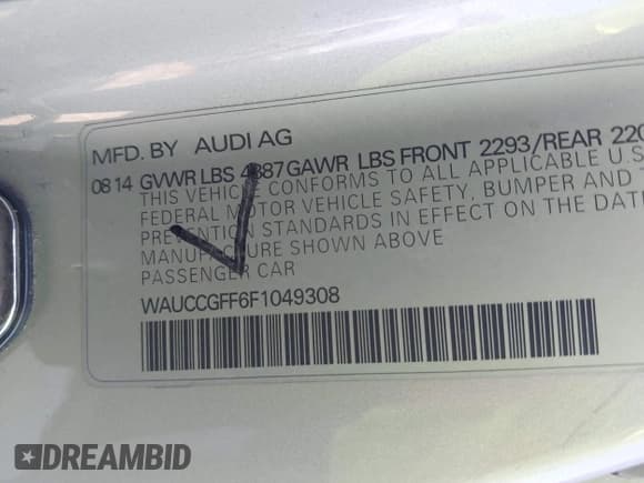 ✅ 2015 Audi A3 Premium Plus • VIN: WAUCCGFF6F1049308 • Lot: 43007113. Wystawiony na IAAI z przebiegiem 108 464 mil. Bezpłatny archiwum sprzedaży aukcyjnych z USA i szczegółowy raport historii pojazdu na DreamBid. Zdjęcie 9.