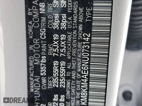 2022 Hyundai Ioniq 5 SE z VIN KM8KM4AE6NU073142, wystawiony jako Copart lot #74694473 z przebiegiem 28 623 mil mil oraz . Historia ofert i sprzedaży dostępna na DreamBid. Obrazek 14.