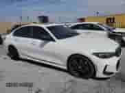 2024 BMW 3 Series M340i with VIN 3MW49FS0XR8E83469, listed as a Copart auction lot 52114085 with 11,956 mi miles and Salvage title. Bid and sale history available at DreamBid. Image 4.