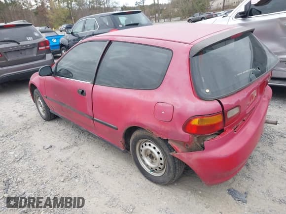✅ 1994 Honda Civic CX • VIN: 2HGEH2368RH504946 • Lot: 41836669. Listed on IAAI with 185,795 mi. Free auction sales archive from the USA and detailed vehicle history report at DreamBid. Image 3.