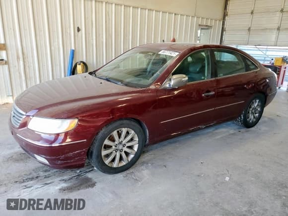 ✅ 2009 Hyundai Azera Limited • VIN: KMHFC46F99A358642 • Lot: 66771425. Listed on Copart with 182,971 mi. Free auction sales archive from the USA and detailed vehicle history report at DreamBid. Image 1.