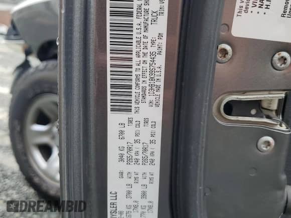 2009 Dodge 1500 ST с VIN 1D3HB18K99S754435, выставлен на аукционе Copart как лот 83960654 с пробегом 198 411 миль миль и Списание • Salvage title. История ставок и продаж доступна на DreamBid. Изображение 15.