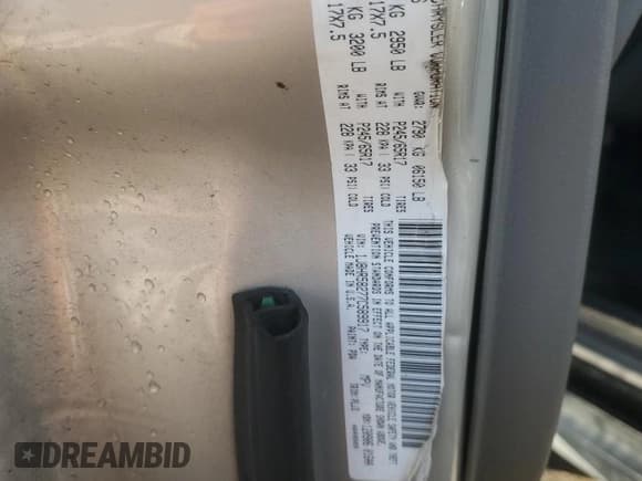 ✅ 2007 Jeep Grand Cherokee Limited • VIN: 1J8HR58277C589917 • Лот: 84746515. Опубликован ранее на Copart с пробегом 215 633 миль. Бесплатный доступ к архиву аукционных продаж из США и подробный отчёт об истории автомобиля на DreamBid. Изображение 12.