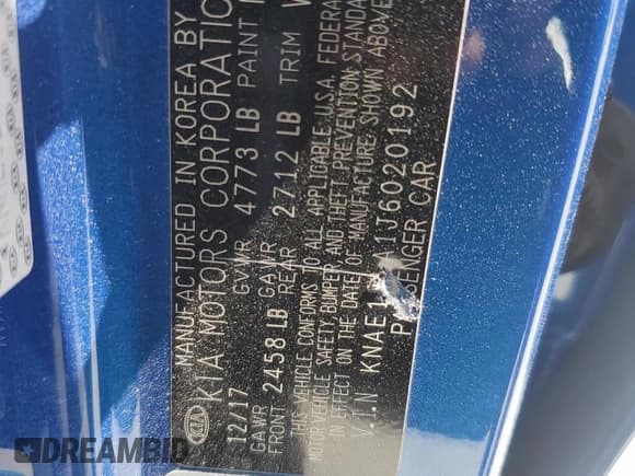 ✅ 2018 Kia Stinger • VIN: KNAE15LA1J6020192 • Лот: 57858625. Опубликован ранее на Copart с пробегом 69 452 миль. Бесплатный доступ к архиву аукционных продаж из США и подробный отчёт об истории автомобиля на DreamBid. Изображение 13.