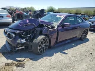 ✅ 2024 BMW 2 Series 230i • VIN: 3MW23CM06R8E50697 • Lot: 68741865. Listed on Copart with 34,220 mi. Free auction sales archive from the USA and detailed vehicle history report at DreamBid. Image 1.