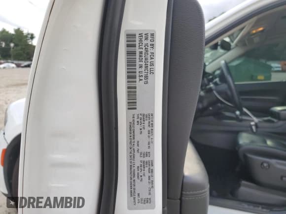 ✅ 2021 Dodge Durango SXT Plus • VIN: 1C4RDJAG4MC716515 • Lot: 71086515. Wystawiony na Copart z przebiegiem 94 322 mil. Bezpłatny archiwum sprzedaży aukcyjnych z USA i szczegółowy raport historii pojazdu na DreamBid. Zdjęcie 13.