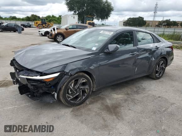 2024 Hyundai Elantra SEL with VIN KMHLS4DG4RU688916, listed as a Copart auction lot 80227295 with 28,073 mi miles and Non repairable. Bid and sale history available at DreamBid. Image 1.