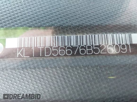 2006 Chevrolet Aveo LS z VIN KL1TD56676B526091, wystawiony jako IAAI lot #42861429 z przebiegiem 254 117 mil mil oraz . Historia ofert i sprzedaży dostępna na DreamBid. Obrazek 9.