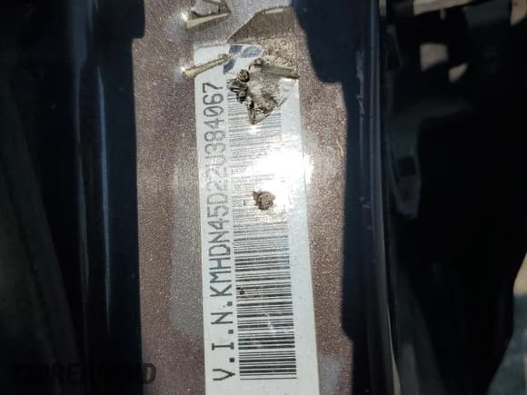 ✅ 2002 Hyundai Elantra GLS • VIN: KMHDN45D22U384067 • Lot: 59384065. Wystawiony na Copart z przebiegiem 131 236 mil. Bezpłatny archiwum sprzedaży aukcyjnych z USA i szczegółowy raport historii pojazdu na DreamBid. Zdjęcie 13.