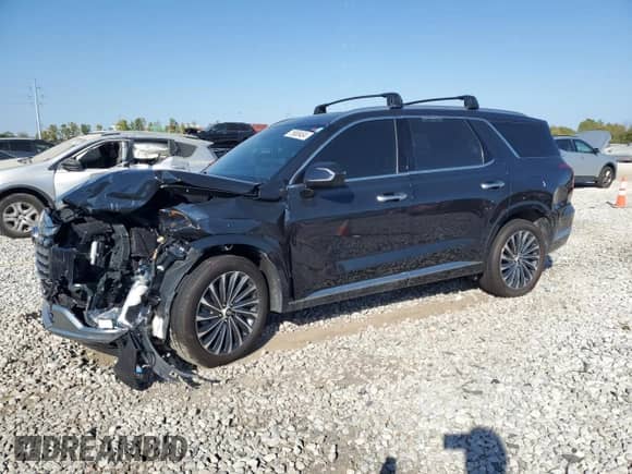 2023 Hyundai Palisade Calligraphy с VIN KM8R7DGE7PU515300, выставлен на аукционе Copart как лот 75880404 с пробегом 16 346 миль миль и Списание • Salvage title. История ставок и продаж доступна на DreamBid. Изображение 1.